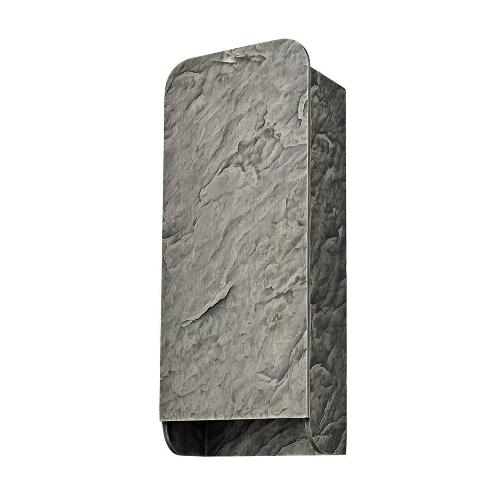 Arabela Lighting 65011 Gray Bronze 15'' Stellis Outdoor Aluminum Sconce In Charcoal Black Finish Image 5