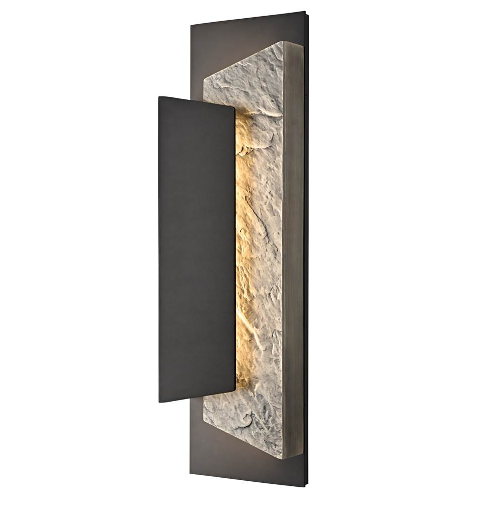 Arabela Lighting Meld 24'' Meld Outdoor Aluminum Sconce In Charcoal Black Finish