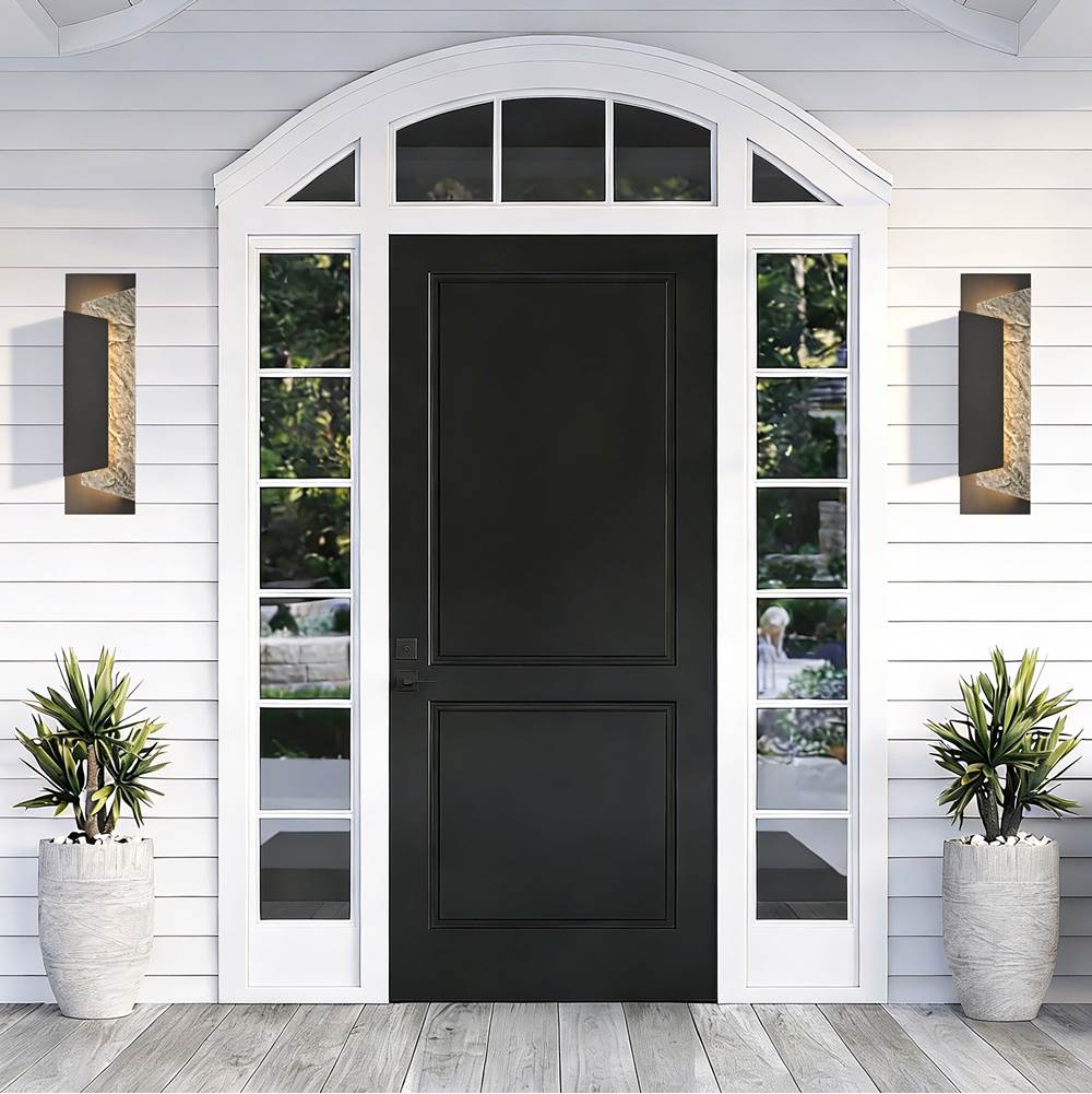 Arabela Lighting 65031 Charcoal Black 24'' Meld Outdoor Aluminum Sconce In Charcoal Black Finish Image 3