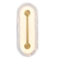 Arabela Lighting 65051 Gold 18'' Zubris Outdoor Aluminum Sconce In Gold With Veined Alabaster Glass Image 1
