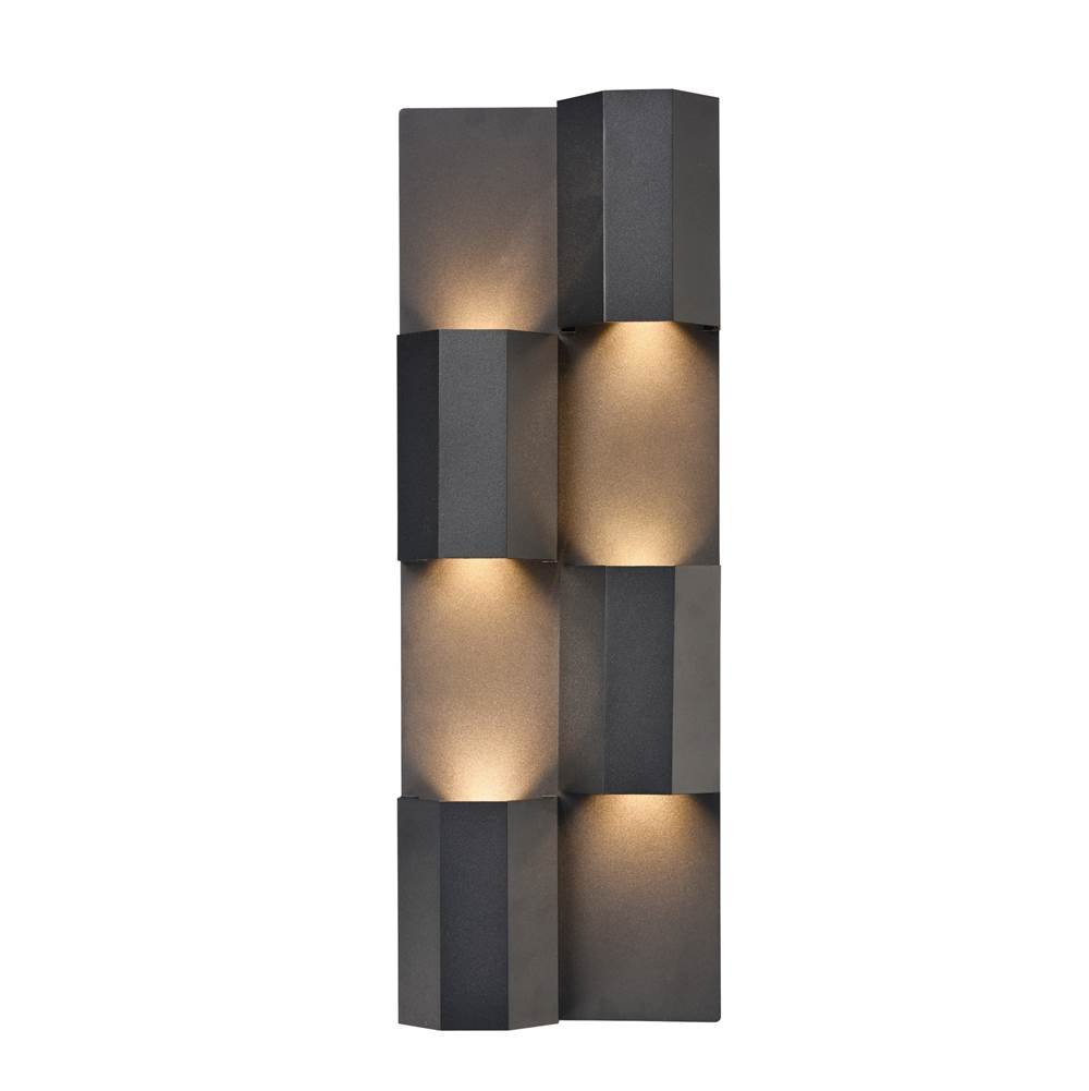 Arabela Lighting 65060 Charcoal Black 18'' Skyline Outdoor Aluminum Sconce In Charcoal Black Finish Image 1