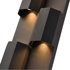Arabela Lighting 65061 Charcoal Black 27'' Skyline Outdoor Aluminum Sconce In Charcoal Black Finish Image 5