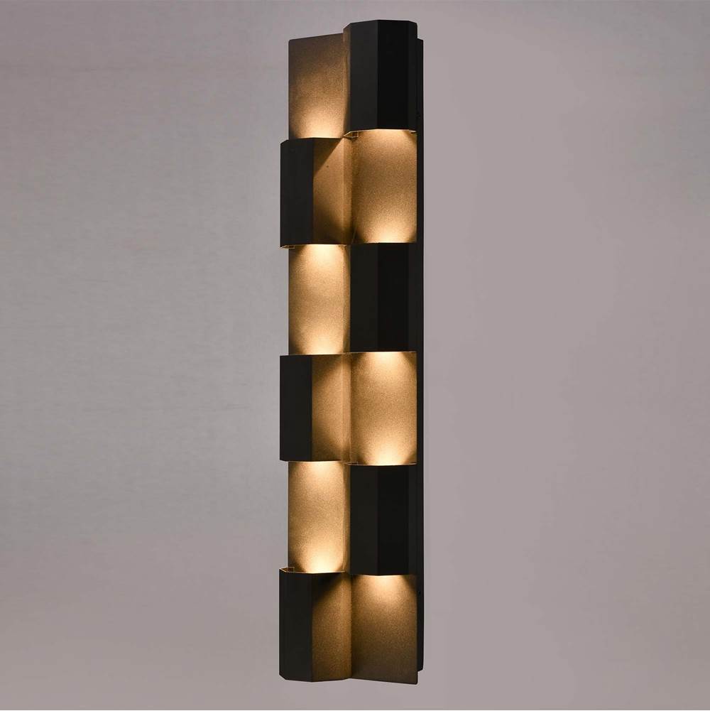 Arabela Lighting 65061 Charcoal Black 27'' Skyline Outdoor Aluminum Sconce In Charcoal Black Finish Image 4