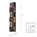 Arabela Lighting 65061 Charcoal Black 27'' Skyline Outdoor Aluminum Sconce In Charcoal Black Finish Image 2