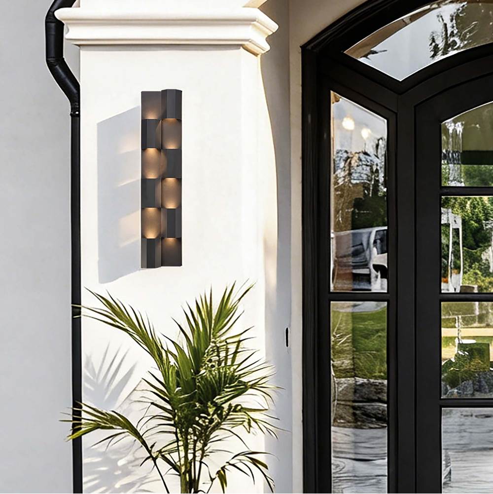 Arabela Lighting 65061 Charcoal Black 27'' Skyline Outdoor Aluminum Sconce In Charcoal Black Finish Image 3
