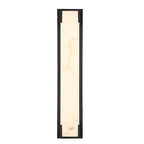 Arabela Lighting 65091 Charcoal Black 24'' Standish Outdoor Aluminum Sconce In Charcoal Black Finish With Faux Alabaster Resin Shade Image 1