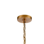 Arabela Lighting 85100-12 Satin Brass 36'' Icicles Pendant In Brass With Handmade Textured Glass Rods Image 4