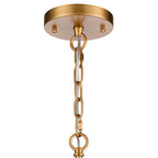 Arabela Lighting 85104-1 Natural Brass 9'' Icicles Pendant In Brass With Handmade Textured Glass Rods Image 4