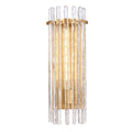 Arabela Lighting 85106-1 Satin Brass 20.25'' Icicles Vanity In Brass With Handmade Textured Glass Rods Image 1