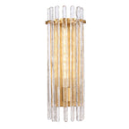 Arabela Lighting 85106-1 Satin Brass 20.25'' Icicles Vanity In Brass With Handmade Textured Glass Rods Image 1