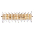 Arabela Lighting 85107-3 Satin Brass 26.5'' Icicles Vanity In Brass With Handmade Textured Glass Rods Image 1