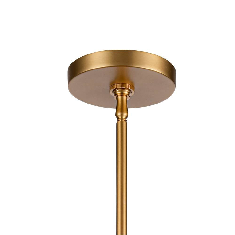 Arabela Lighting 85113-1 Natural Brass 16'' Copa Pendant In  Brass With Natural Corn Leaf Image 4