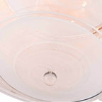 Arabela Lighting 85123-6 Lacquered Gold 24'' Tallulah Pendant In Lacquered Gold With White Swirl Glass With Clear Edging Image 4