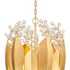 Arabela Lighting 85131-6 Antique Gold Leaf 32''  Callista Chandelier In  Antique Gold Leaf With Clear Crytal Image 6