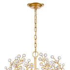 Arabela Lighting 85131-6 Antique Gold Leaf 32''  Callista Chandelier In  Antique Gold Leaf With Clear Crytal Image 4