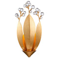 Arabela Lighting 85135-1 Antique Gold Leaf 15''  Callista Wall Sconce In  Antique Gold Leaf With Clear Crytal Image 1