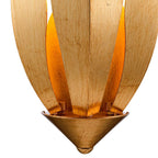 Arabela Lighting 85135-1 Antique Gold Leaf 15''  Callista Wall Sconce In  Antique Gold Leaf With Clear Crytal Image 4