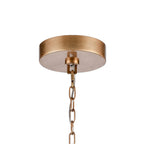 Arabela Lighting 85181-7 Antique Gold Leaf 34'' Freeform Chandelier In Antique Gold  With Clear Art Glass Spheres Image 4