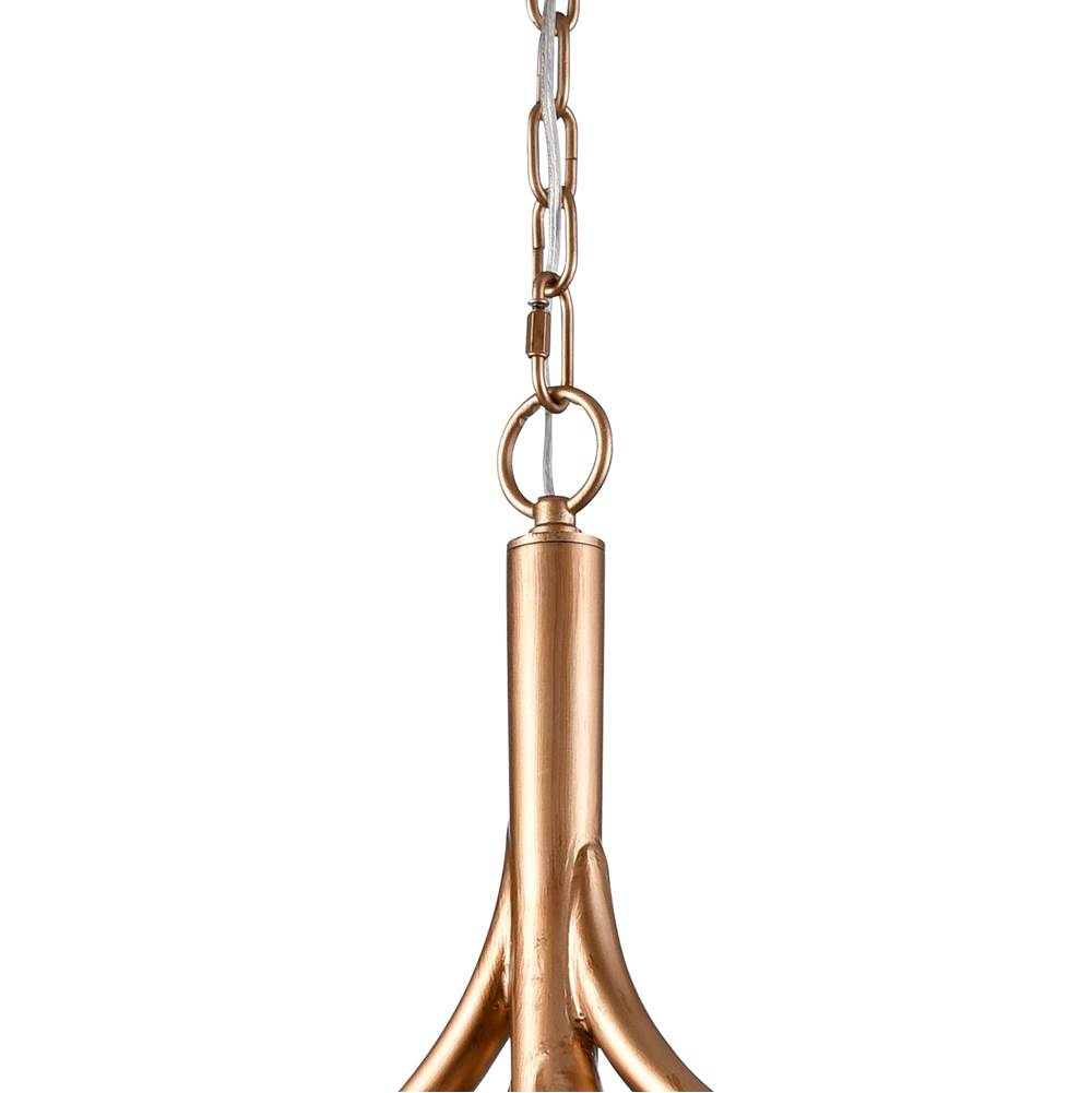 Arabela Lighting 85182-9 Antique Gold Leaf 37'' Freeform Chandelier In Antique Gold  With Clear Art Glass Spheres Image 5