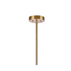Arabela Lighting 85191-11 Natural Brass 60'' Calla Linear Chandelier In Natural Brass  With Clear Hand-formed Glass Flowers Image 4