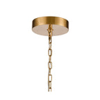 Arabela Lighting 85193-5 Natural Brass 33'' Calla  Chandelier In Natural Brass  With Clear Hand-formed Glass Flowers Image 5