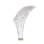Arabela Lighting 85194-1 Natural Brass 20.5'' Calla  Wall Sconce In Natural Brass  With Clear Hand-formed Glass Flowers Image 4