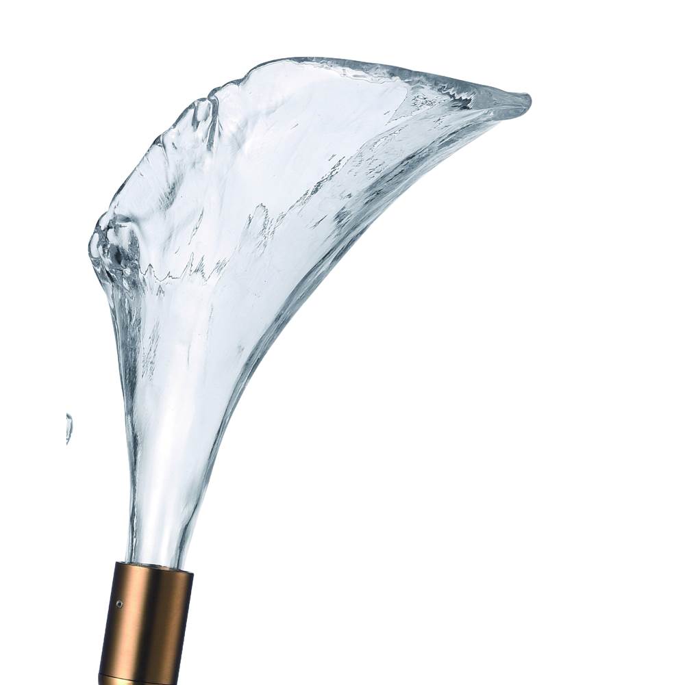 Arabela Lighting 85195-2 Satin Brass 27'' Calla  Sconce In Natural Brass  With Clear Hand-formed Glass Flowers Image 5