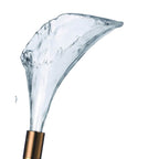 Arabela Lighting 85195-2 Satin Brass 27'' Calla  Sconce In Natural Brass  With Clear Hand-formed Glass Flowers Image 5