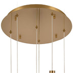 Arabela Lighting 85213-6 Natural Brass 16'' Aurora Pendant In  Natural Brass With Clear Hand-formed Corkscrew Glass Image 7
