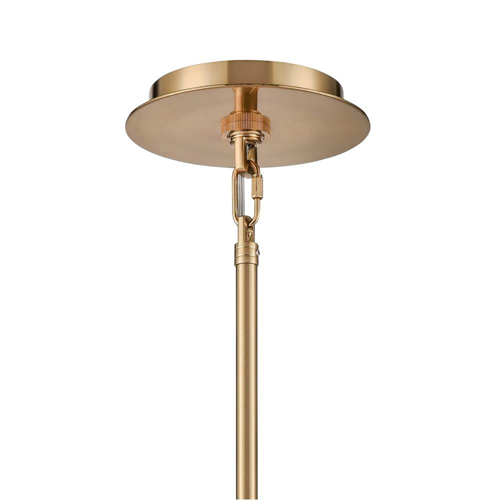 Arabela Lighting 85221-1 Lacquered Gold 10'' Lumis Pendant In Lacquered Gold  With  Faux Alabaster Shade Image 5