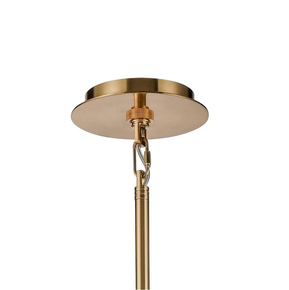 Arabela Lighting 85222-1 Lacquered Gold 18.5'' Lumis Pendant In Lacquered Gold  With  Faux Alabaster Shade Image 5