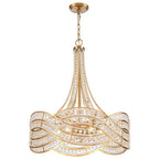 Arabela Lighting 85231-6 Lacquered Gold 27'' Anatasia Chandelier In Lacquered Gold  With  Clear Crystal Filigree Image 1