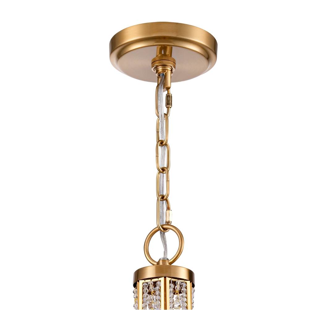 Arabela Lighting 85231-6 Lacquered Gold 27'' Anatasia Chandelier In Lacquered Gold  With  Clear Crystal Filigree Image 5