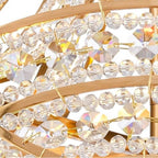 Arabela Lighting 85231-6 Lacquered Gold 27'' Anatasia Chandelier In Lacquered Gold  With  Clear Crystal Filigree Image 4