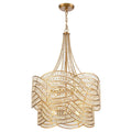 Arabela Lighting 85232-12 Lacquered Gold 39'' Anatasia Chandelier In Lacquered Gold  With  Clear Crystal Filigree Image 1