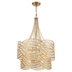 Arabela Lighting 85232-12 Lacquered Gold 39'' Anatasia Chandelier In Lacquered Gold  With  Clear Crystal Filigree Image 1