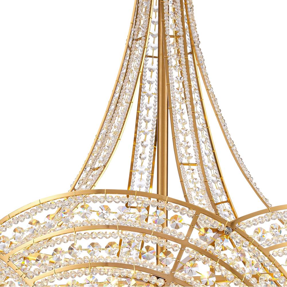 Arabela Lighting 85232-12 Lacquered Gold 39'' Anatasia Chandelier In Lacquered Gold  With  Clear Crystal Filigree Image 5
