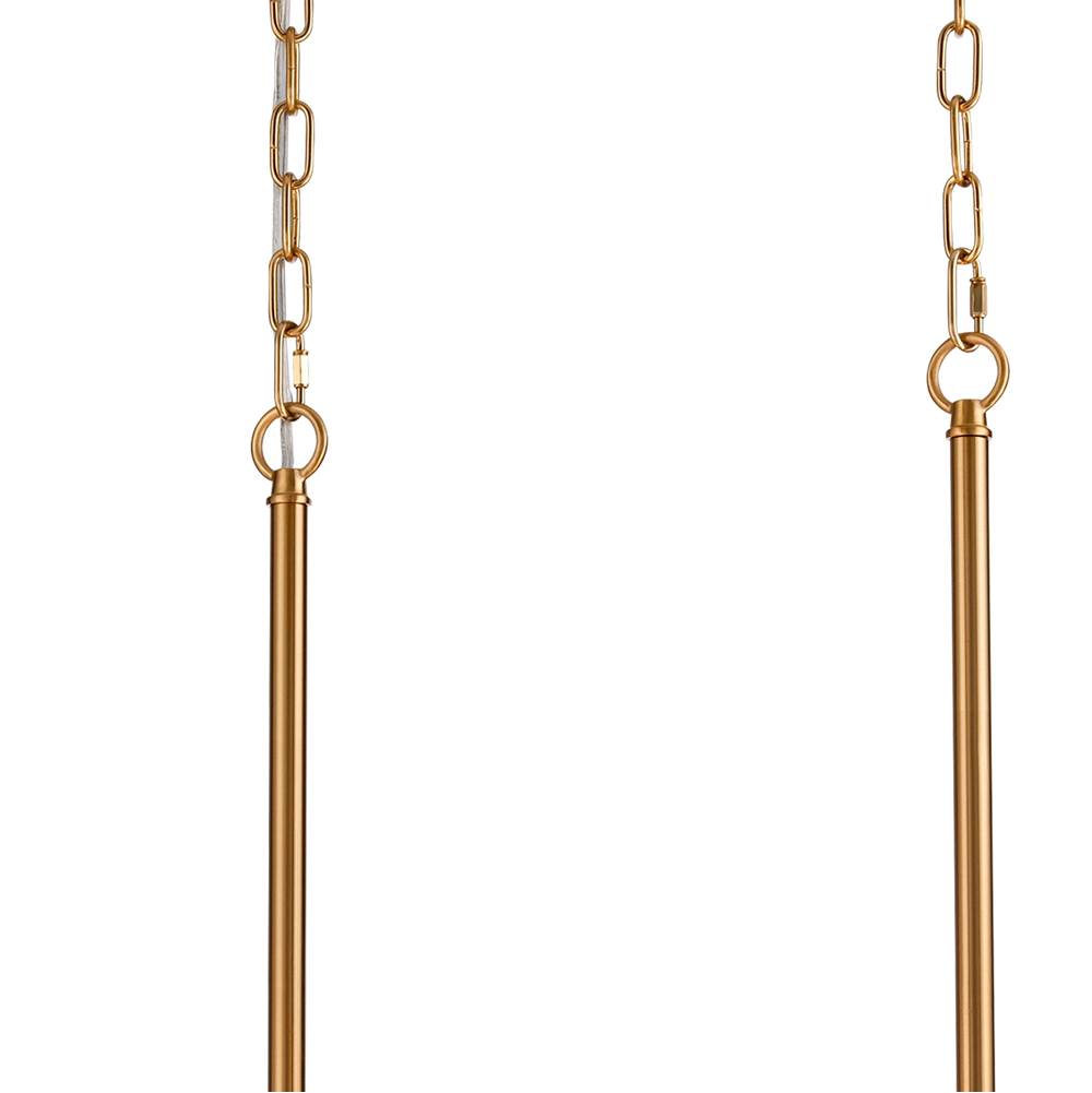 Arabela Lighting 85234-8 Lacquered Gold 47'' Anatasia Linear Chandelier In Lacquered Gold  With  Clear Crystal Filigree Image 5