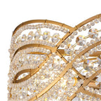 Arabela Lighting 85235-4 Lacquered Gold 12'' Anatasia Semi Flush In Lacquered Gold  With  Clear Crystal Filigree Image 4
