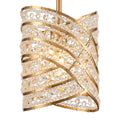 Arabela Lighting 85239-1 Lacquered Gold 9.5'' Anatasia Pendant In Lacquered Gold  With  Clear Crystal Filigree Image 1