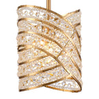 Arabela Lighting 85239-1 Lacquered Gold 9.5'' Anatasia Pendant In Lacquered Gold  With  Clear Crystal Filigree Image 1