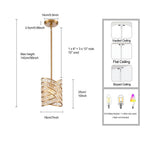 Arabela Lighting 85239-1 Lacquered Gold 9.5'' Anatasia Pendant In Lacquered Gold  With  Clear Crystal Filigree Image 2
