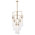 Arabela Lighting 85242-6 Lacquered Gold 44.5'' Jayden Chandelier In  Lacquered Gold  With  Slender Water Glass Image 1
