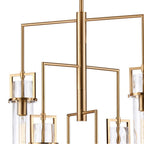 Arabela Lighting 85242-6 Lacquered Gold 44.5'' Jayden Chandelier In  Lacquered Gold  With  Slender Water Glass Image 6