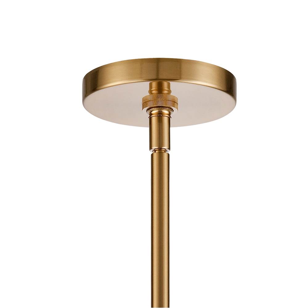 Arabela Lighting 85242-6 Lacquered Gold 44.5'' Jayden Chandelier In  Lacquered Gold  With  Slender Water Glass Image 4