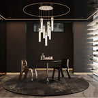 Arabela Lighting 85244-7 Lacquered Gold 46.5'' Jayden Chandelier In  Lacquered Gold  With  Slender Water Glass Image 3