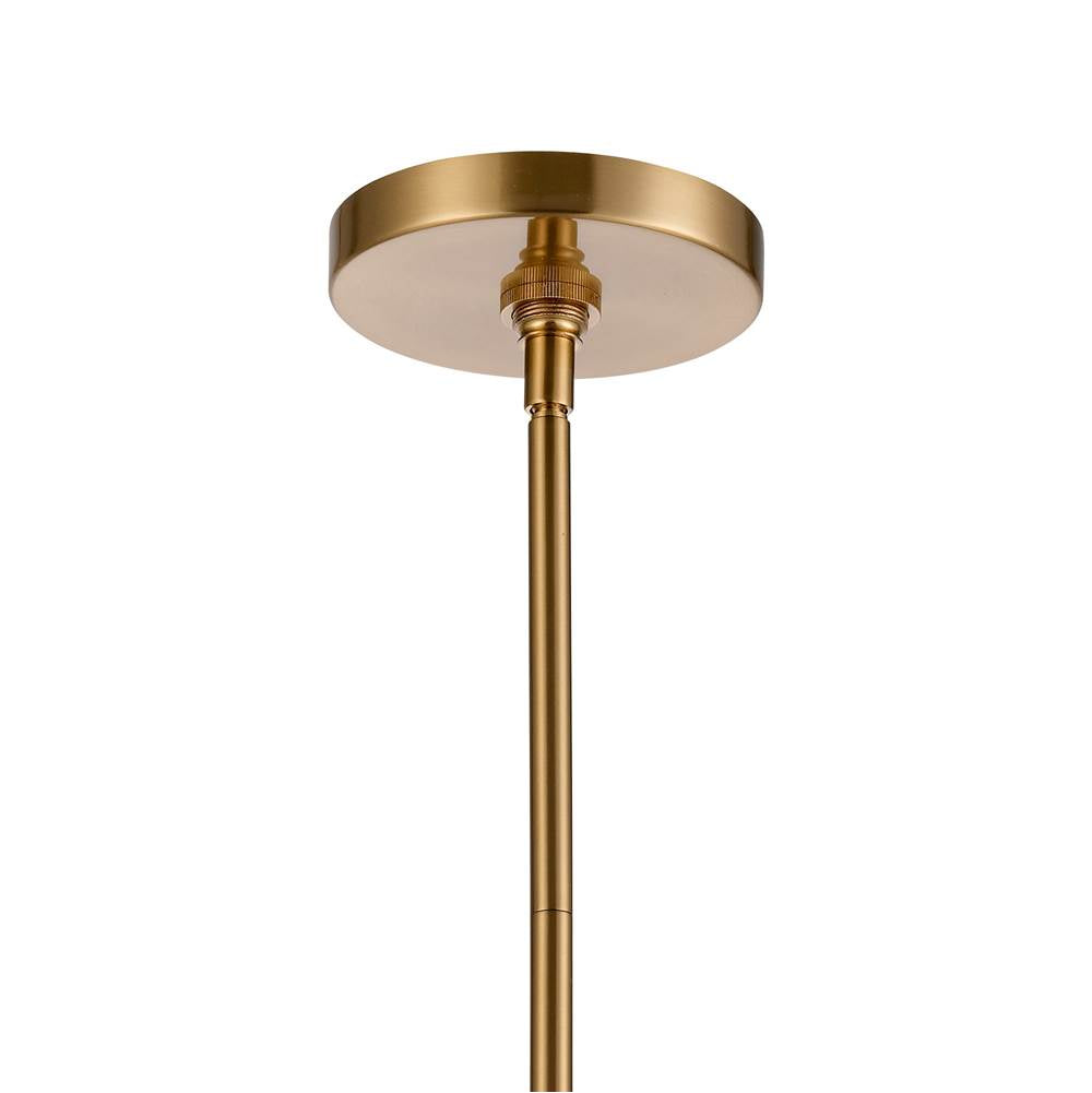 Arabela Lighting 85246-1 Lacquered Gold 22.5'' Jayden Pendant In  Lacquered Gold  With  Slender Water Glass Image 4