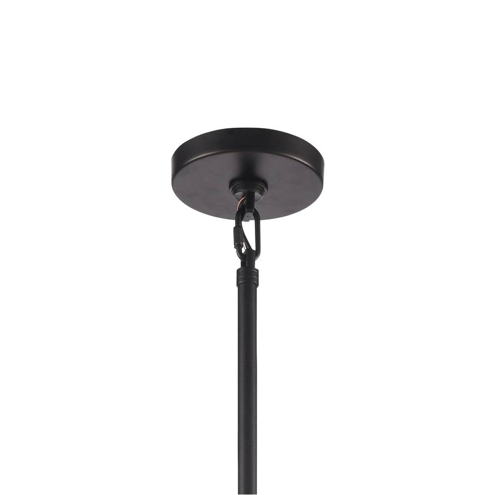 Arabela Lighting 85250-16 Matte Black 35.5'' Sophie Pendant In Matte Black With Textured Rectangular Glass Panels Image 5