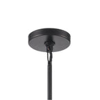 Arabela Lighting 85251-9 Matte Black 28'' Sophie Pendant In Matte Black With Textured Rectangular Glass Panels Image 5