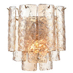 Arabela Lighting 85264-2 Lacquered Gold 13''  Fire And Ice  Wall Sonce In Lacquered Gold With Textured Champagne Glass Image 1